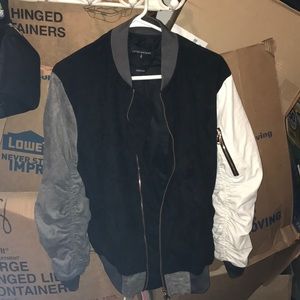 Lifted Anchors Suede Bomber